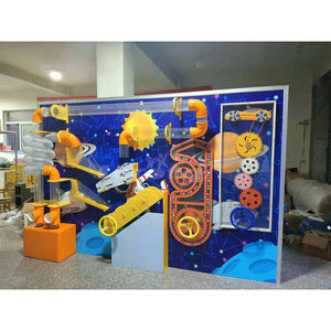 Juego de pared interactivo para patio interior, Panel de pared <span class=keywords><strong>sensorial</strong></span>, tablero ocupado para niños con laberinto de aire, <span class=keywords><strong>PISCINA</strong></span> DE BOLAS DE TUBO para área de juegos para niños - Product Image 4