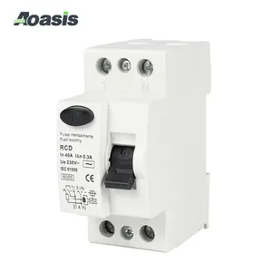 AOASIS AOLR-63 RCD 2P 16A 32A 40A 63A 잔여 현재 장치 차단기