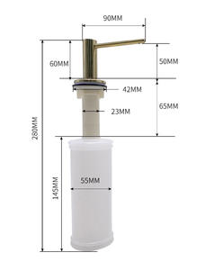 Distributeur de savon noir en acier inoxydable pour bar, évier, accessoires de cuisine - Product Image 4