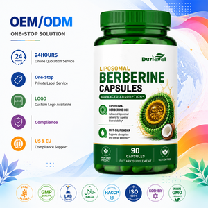 Capsules <span class=keywords><strong>de</strong></span> Berbérine HCl Liposomale 500mg : Biodisponibilité Supérieure, Absorption Améliorée, Matrice Optimisée – Partenaire OEM pour l'Industrie et la Production en Vrac - Product Image 1