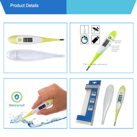 Termometer Digital Fleksibel Klinis Bacaan Instan Bebas Merkuri Termometer Medis Bayi