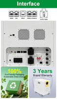 Sistem Penyimpanan Energi Inverter Surya Hybrid Grid 12KW 32kWh Paket Baterai LiFePO4 Smart BMS Dual MPPT Stasiun Daya Rumah yang Dapat Dipindahkan