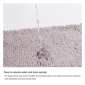Alfombra de Baño de Chenilla Súper Absorbente para Pisos Después de la Ducha - Product Image 5