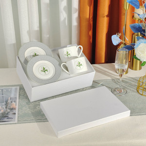 High Quality D Series Ceramic <b>Coffee</b> Cup Saucer <b>Set</b> English Light Luxury Afternoon Tea Mug Bone China - Product Image 5