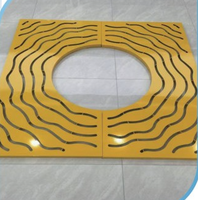 Grille d'arbre en acier découpée au laser sur mesure, grille décorative pour arbre, protection d'arbre en acier au carbone / acier inoxydable pour jardin paysager