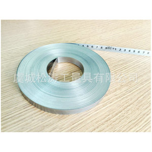 Stainless Steel Measuring Tape 1.6x12.5mm Double-Sided Manual Return Metric Tape Measure Rolling With Stand - Product Image 3