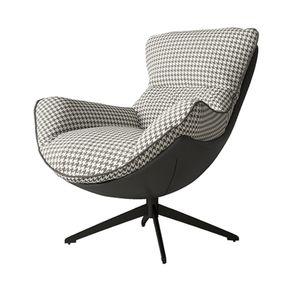 Échantillon gratuit de chaises simples meubles de salon canapé relaxant chaise en cuir <span class=keywords><strong>tissu</strong></span> pied de poule <span class=keywords><strong>fauteuil</strong></span> paresseux - Product Image 3