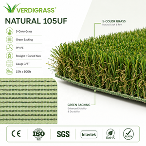 <span class=keywords><strong>Césped</strong></span> <span class=keywords><strong>Artificial</strong></span> Verdigrass Duradero de 50.8mm, Resiliente, con Doble Onda, Suave y Ecológico para Terrazas Comerciales, con Protección UV - Product Image 1