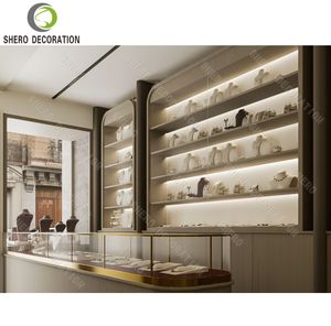 Comptoir de bijouterie simple et personnalisé, design de haute qualité, comptoir d'exposition en verre pour la présentation de bijoux - Product Image 2