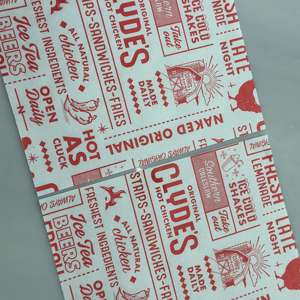 Custom Printing Pattern LOGO Color Seven Grade Greaseproof <b>Paper</b> Food Grade Hamburger Wrapping <b>Paper</b> Sandwich - Product Image 4