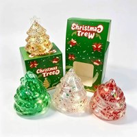 Jouets anti-stress à remontée lente en forme d'arbre de Noël mignon, jouets à presser écologiques personnalisés en maltose pour Noël