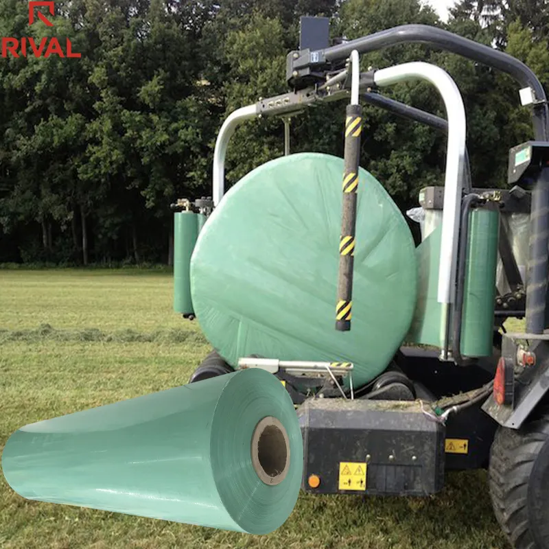 ฟิล์มห่อพลาสติกสำหรับห่อหญ้าแห้ง,ฟิล์มห่อของ Bale Silage Wrap Film สำหรับผู้วิดน้ำหญ้า