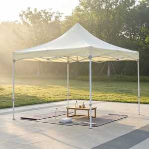 Carpa de Jardín Hexagonal de 3x3m con Protección UV Premium, Estructura de Acero Blanca, Montaje Automático, Impermeable y Resistente al Viento, para Fiestas al Aire Libre - Product Image 1