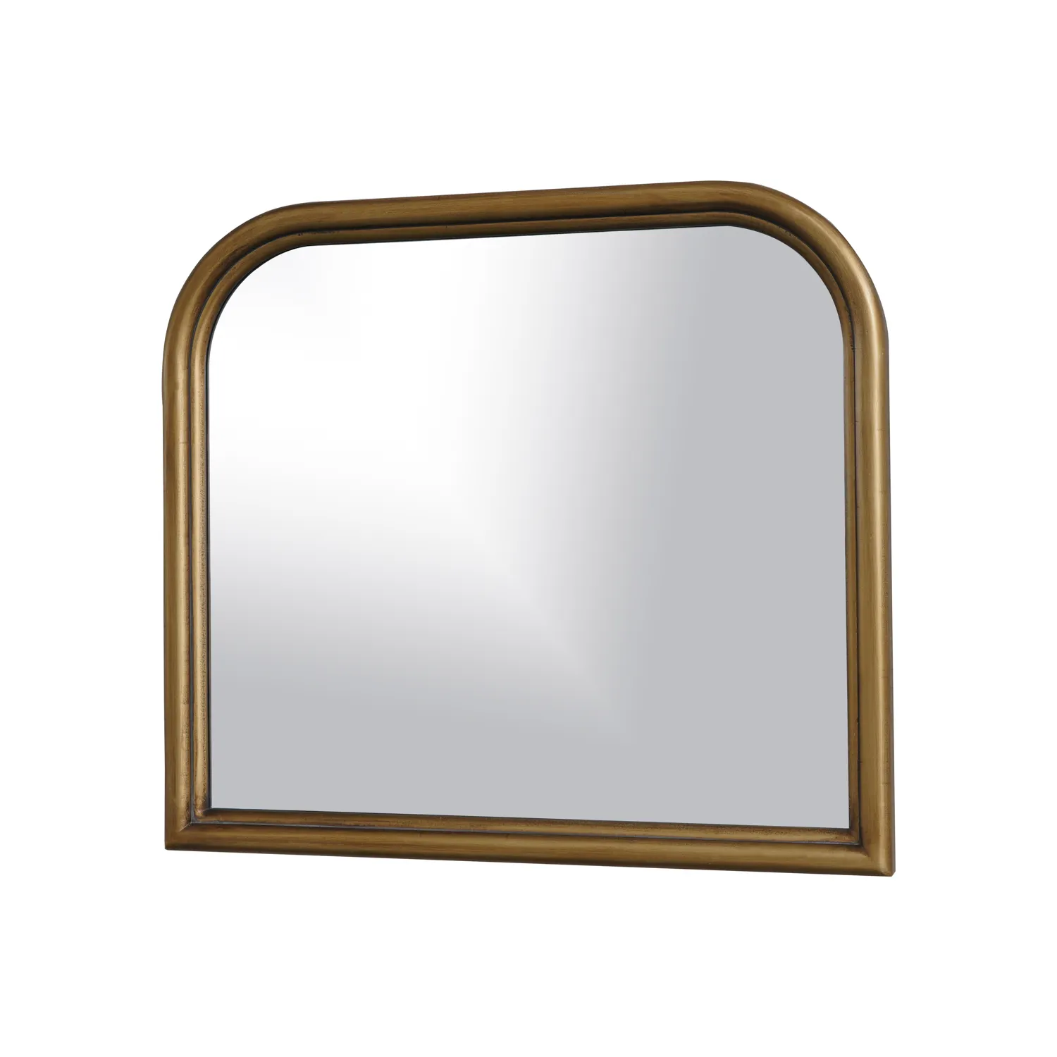 YUNFEI Wood golden edge mirror custom mirror gold