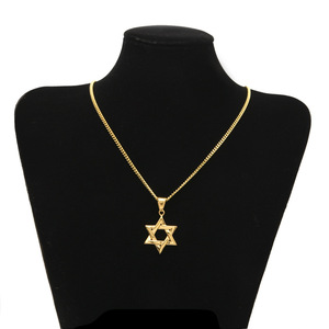 Collana con Stella di David in Acciaio Inossidabile per Uomo, Ciondolo con Simbolo Religioso, Idea Regalo - Product Image 6