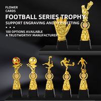 Prix de gros trophée de championnat de course de football en plastique personnalisé coupe de trophée de la ligue de football en PVC
