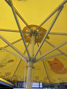 <span class=keywords><strong>Parasol</strong></span> central moderne coupe-vent <span class=keywords><strong>3m</strong></span> <span class=keywords><strong>rond</strong></span> avec tissu hydrofuge pour mobilier d'extérieur - Product Image 5
