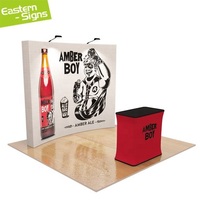 Stand d'exposition solaire 3x3m (10x10ft) avec boîte lumineuse réutilisable pour salon professionnel