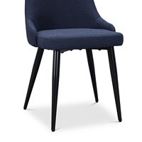 Chaises de salle à manger rembourrées de luxe au design nordique contemporain Utilisation moderne en métal pour villa et restaurant Utilisation à l'intérieur uniquement