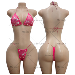 Maxsun Hot Cô Gái Kỳ Lạ Khiêu Vũ Mặc Vũ Nữ Thoát Y Trang Phục Thiết Kế Cơ Thể Stocking Hot Cô Gái Sexy Backless Net Kim Cương Sexy Đồ Lót - Product Image 4