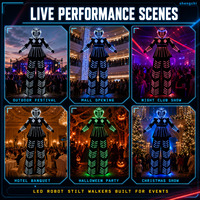 Costume de robot LED Shengchi avec éclairage intégré pour l'e-sport, les ouvertures, les DJ, les soirées rave, les boîtes de nuit - Vente en gros du fabricant