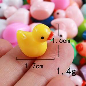 Mini-canards en résine multicolores, décorations pour la maison, artisanat de jardin, accessoires de décoration paysagère - Product Image 2
