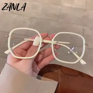 Luxury Oversized Square Eyeglasses Women Men 2023 TR90 Eyewear Frames Green Red Grey Optical Frame Blue Light Blocking Glasses