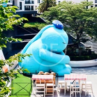 Décoration extérieure de parc poupée gonflable mascotte gonflable grand ballon modèle de poupée gonflable personnalisé Bule pour la publicité