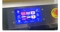Hete Aanbieding Semi-automatische Stretchfolie Wikkelmachine met Meertalig Touchscreen voor Supermarkt Fruit, Groente en Vleesverpakkingen