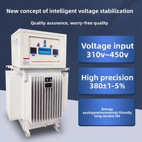 Stabilisateur de tension triphasé immergé dans l'huile haute puissance FTSJA-100KVA à 99 % d'efficacité, protection contre les surtensions/surintensités, fourni directement par l'usine