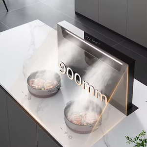 Hotte aspirante intelligente 900 mm 21m³/min avec moteur DC sans balais, murale, pour cuisine, avec commande tactile, faible niveau sonore, classe A - Product Image 3