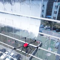 Drone de nettoyage haute performance pour bâtiments et panneaux solaires, avec une longue autonomie, un système de sécurité avancé et un fonctionnement stable