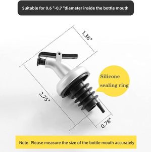 Multicolor Oil <b>Bottle</b> <b>Stopper</b> Kitchen Supplies <b>Bottle</b> Pourer Cap Pour Spout Cap With Lid Machines De Samousa En Plastique - Product Image 3