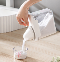 Distributeur de détergent à lessive pour l'organisation et le stockage de la buanderie Savon à lessive liquide