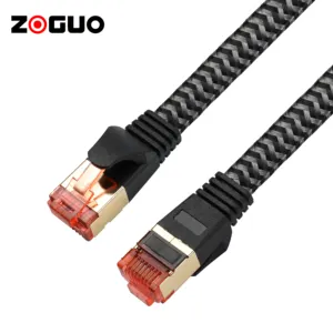 Latest Pvc Jacket Cat8 Network Cable With Maximum Speed Up To 48Gbps Bandwidth Up To 2000Mhz