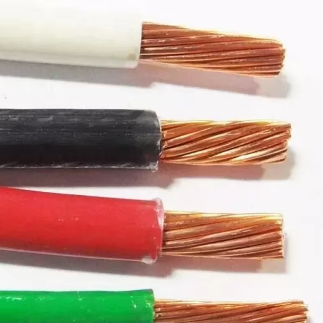 High Quality THHN Poly Vinyl Chloride Insulated Copper Electric Wire 8 10 12 AWG Single Stranded Nylon Cable Electric Wire