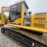 Excavatrice Komatsu d'occasion à faible entretien, modèle PC 240LC 24T, avec pièces d'origine japonaises, pour acheteurs professionnels mondiaux