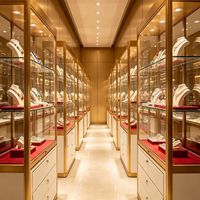 LED-Schmuck- und Uhren-Vitrine Kleiner Schmuck-Kiosk für Luxus-Einkaufszentren Anpassbare Farben Umweltfreundliches Design