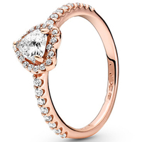 Bague en argent sterling 925 avec zircone en forme de cœur, design classique, bijoux DIY pour mariage, fiançailles, fête, anniversaire pour femmes