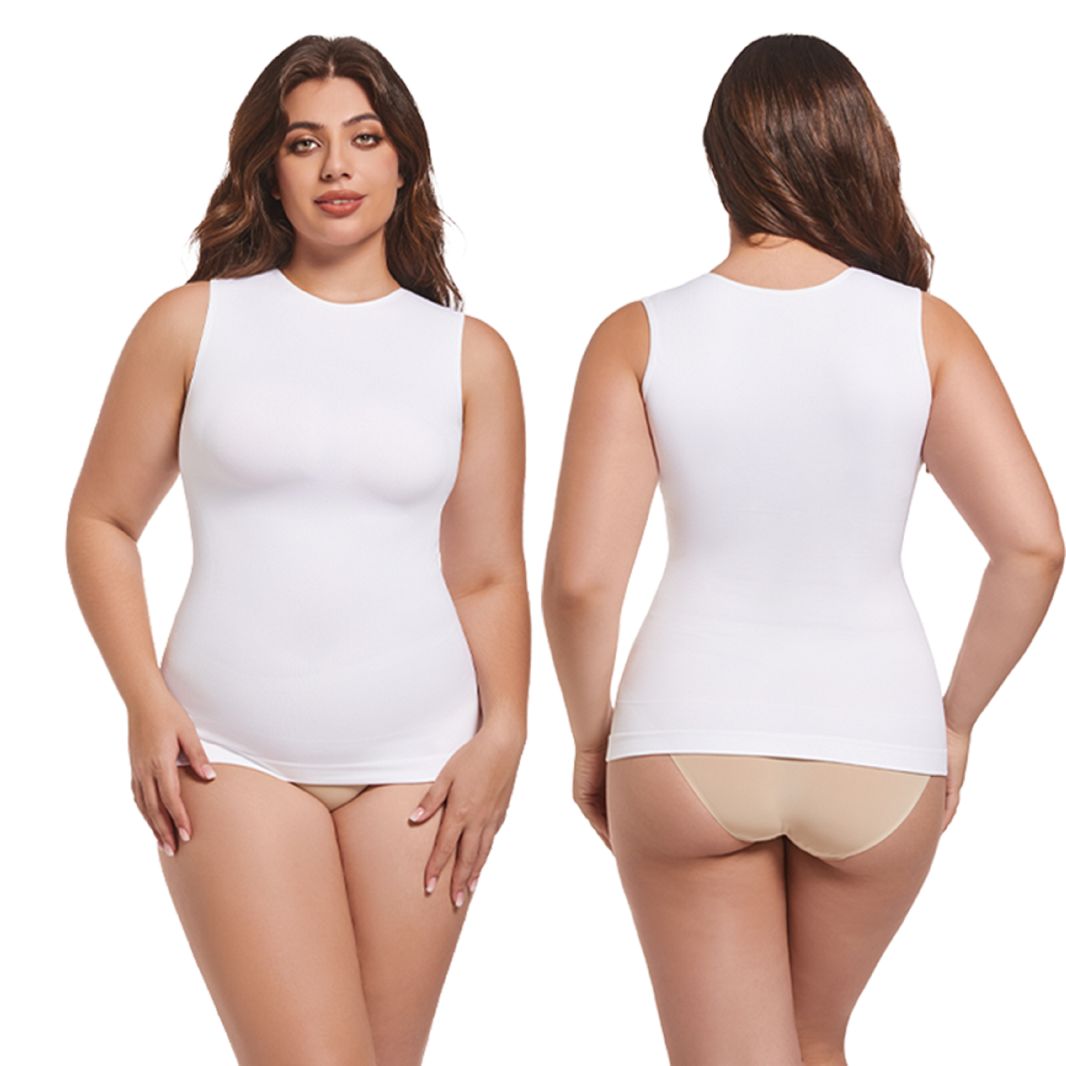 Seamless Shapewear Women's Sleeveless Tanktop Fashion High Compression Bodysuit Tops Shapers Waist Shaper For Women