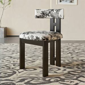 Pháp phong cách Đồ nội thất nhung ăn bàn ghế chống xước mèo da ăn ghế hiện đại sang trọng - Product Image 5