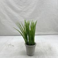 Bonsaï en herbe artificielle, plante en pot petite et éco-responsable avec des feuilles hautement réalistes pour la décoration intérieure