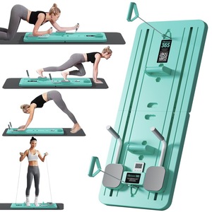 Bunnyhi jfb001 có thể gập lại Pilates Board đa chức năng Cải Cách bụng lõi huấn luyện viên <span class=keywords><strong>AB</strong></span> tập thể dục ABS Con lăn thiết bị tập luyện - Product Image 2
