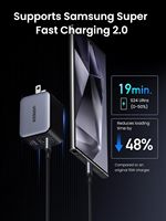 Chargeur Mural Rapide UGREEN PD 65W GaN Quick Charge 4.0 3.0 Type C PD USB pour iPhone 15 14 13 Pro Max