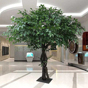 Simulation personnalisée d'oliviers. Plantes artificielles sur pied de style nordique pour la simulation de paysages de scène hôtelière - Product Image 1