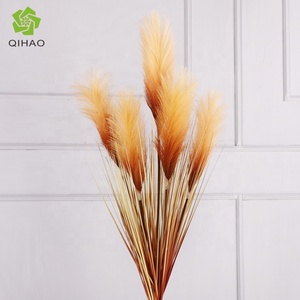 QiHao Artificial 5 madre <span class=keywords><strong>Cortaderia</strong></span> Selloana Reed Rosa blanco gris marrón de color crema, Pampas Grass para decoración de la boda - Product Image 5
