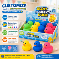 Jouet sensoriel anti-stress en TPR en forme de canard, idéal pour les fêtes d'enfants et les cadeaux (vente en gros)