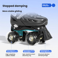 Patins à roulettes en ligne à double rangée sur mesure, taille réglable, roues à quatre roulettes, ensemble complet pour adultes, enfants et patineurs débutants