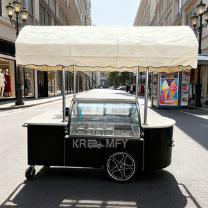Carrito expositor de gelato, carrito de helados, carrito de comida, congelador de calle, carrito móvil para exteriores, carrito de flores - Product Image 4