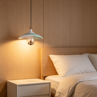 Luminaire suspendu LED JACKSUN en fer et acrylique, 8W, 4000K, blanc chaud, pour la maison, salle à manger/salon, éclairage de chevet